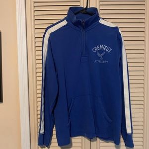 Cremieux👨🏻‍💼Blue quarter-zip pullover